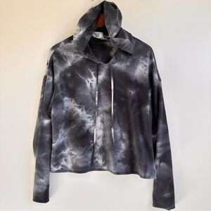 Altar’d State Women’s Tie-Dye Crop Hoodie Size M Loungewear Athleisure